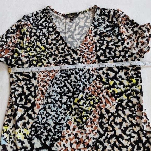 Christian Siriano multi color animal print v neck dress size small - Picture 8 of 9